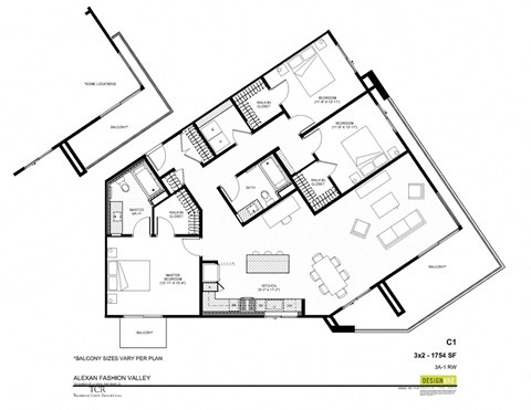 C1-RW 3x2 floor plan